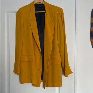 Women's Mustard Yellow Blazer